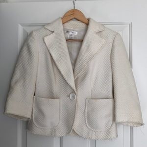 WHITE HOUSE BLACK MARKET SIZE 2 TWEED BLAZER